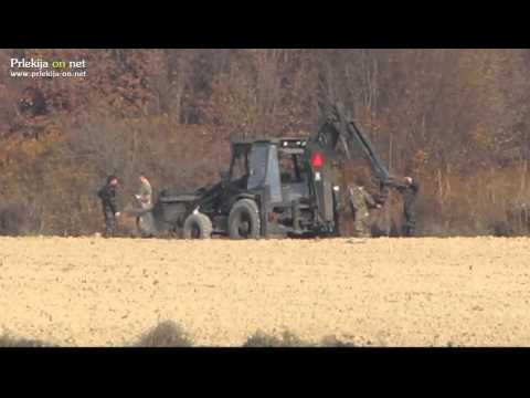 Postavljanje žičnate ograje v Središču ob Dravi