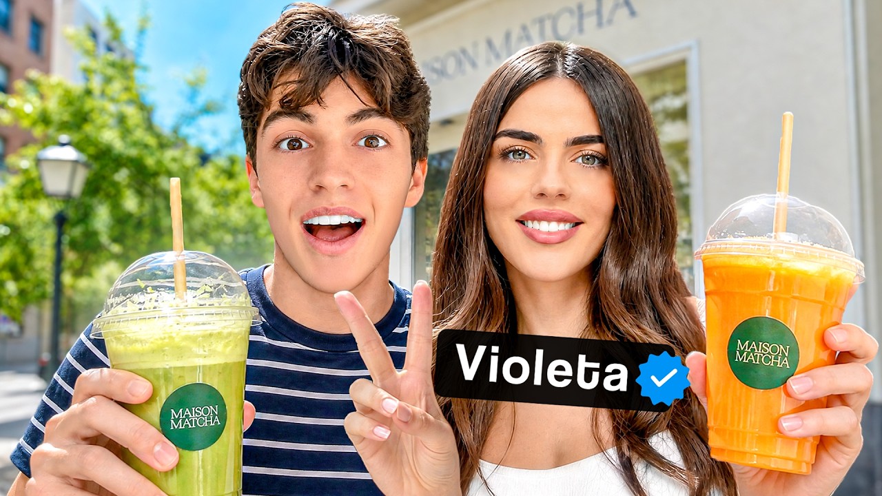 Un Día con Violeta y Fabio Tomando Té Matcha.