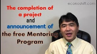 The completion of a project and announcement of the free Mentoring Pro