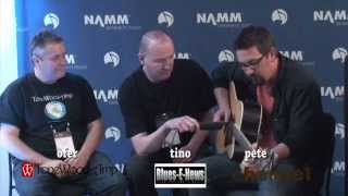 Ofer & Pete & Tino - musicUcansee.com Interview / Demo - Tonewood Amplifiers NAMM '15