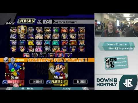 [PM] dB Dec. 2017 Monthly - dB | Helix (Sonic) vs musigh (Luigi, Mario) - Losers Top 8