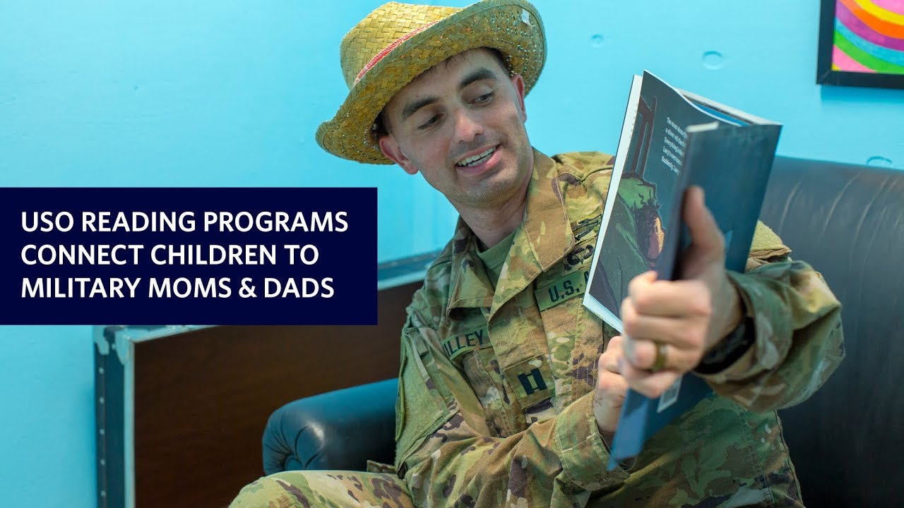 Service Members Connect With Their Kids Through USO Reading Program