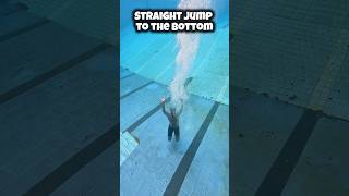 Touching the Bottom of a Deep Pool 🏊🏻 #swimming #deepwater #swimmingpool #pool