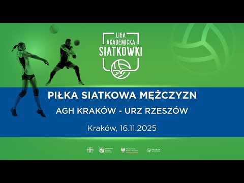 Liga Akademicka AZS | Kraków | Piłka Siatkowa M | AGH Kraków - URz Rzeszów