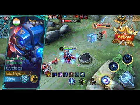 28 Kills + SAVAGE!! Cyclops Crazy Lifesteal with Brutal Damage!!  #cyclops #mlbb #mobilelegends #ml