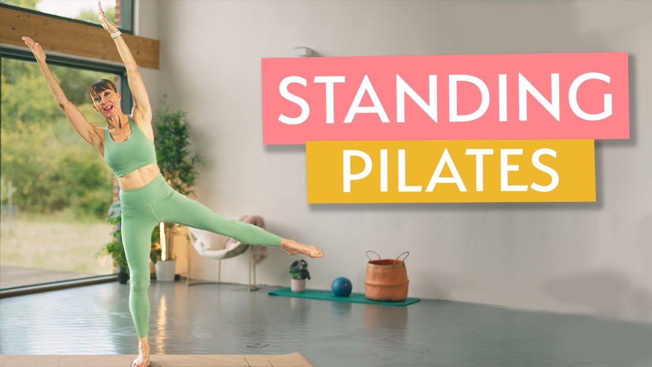 Standing Pilates for Strong Legs, Glutes and Core. Improve Balance & Strength | 10 min Pilates - YouTube