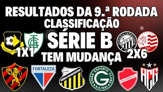 ATENÇÃO! SÉRIE B TEM MEXE-MEXE NO G6! RESULTADOS DA 9.a RODADA E CLASSIFICAÇÃO ATUALIZADA!