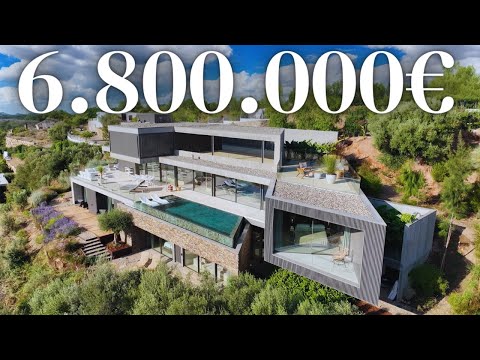 Touring A Modern 6.800.000€ Architectural Masterpiece With Epic Lines & Stylish Interior Design!