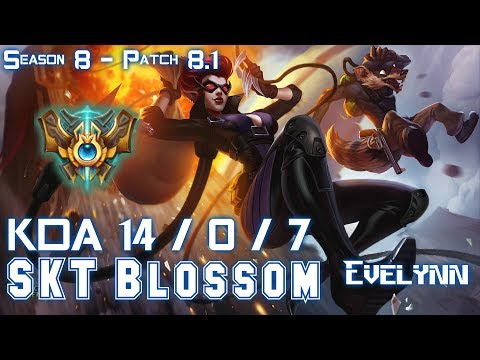 SKT T1 Blossom EVELYNN vs SEJUANI Jungle - Patch 8.1 KR Ranked