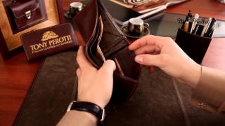 Video Портмоне Tony Perotti Italico 2337 moro кожаное коричневое мужское