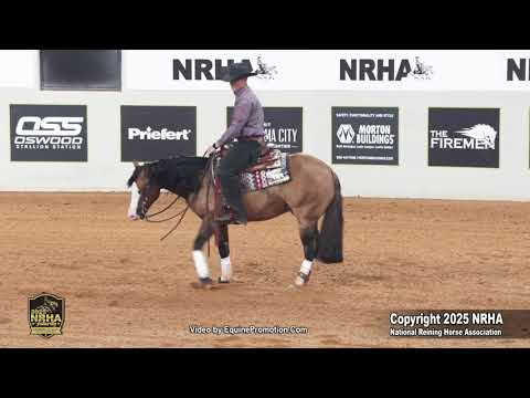Jason Vanlandingham and Guns R Vintage 2025 NRHA Futurity® Go 1, Section 1 Leaders - 223.5