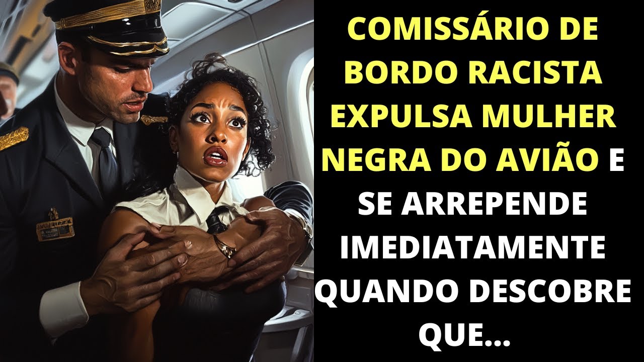 Comissário de bordo racista expulsa policial negra do avião e se arrepende IMEDIATAMENTE!