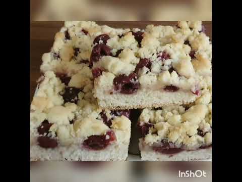Streuselkuchen mit Kirschen, so lecker wie bei Oma, einfaches Rezept