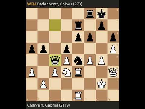 Gabriel Charvein Vs Chloe Badenhorst Round 10 Sunway Sitges International Chess Festival 2024