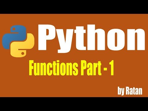 Python Tutorial Functions In Python Part 1 By Ratan