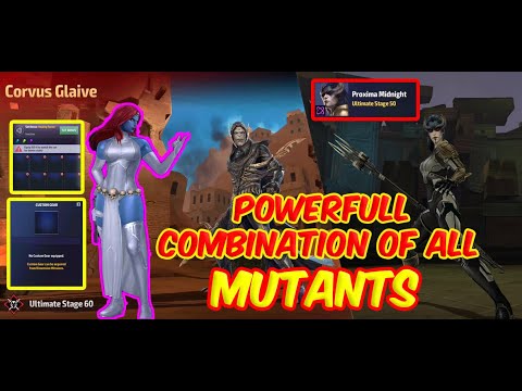 Mff Marvel Future Fight Mystique - Trash Build - Clear Wbu Corvus Stage 60 & Proxima Stage 50