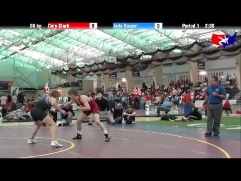 Cory Clark vs. Jade Rauser at 2013 ASICS University Nationals - FS