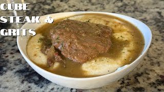 Southern Cube Steak and Gravy with Creamy Grits | Soul Food