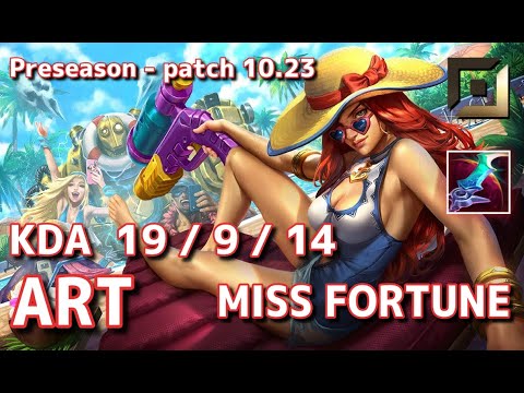 【韓国サーバー/GM】FA Art ミスフォーチュン(MissFortune) VS ES Wink エズリアル(Ezreal) BOT - Patch10.23 KR Ranked【LoL】