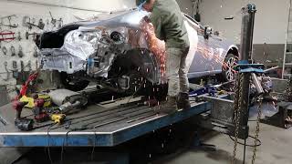SUBARU BRZ CHANGING RIGHT REAR QUARTER PANEL
