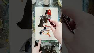 Let It Flow V Anne Pross Kunst #Shorts #aquarell #aquarellmalerei #kunst #art #watercolorpainting