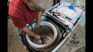 Replacing the tub bearings and seal on a Whirlpool Cabrio washing machine