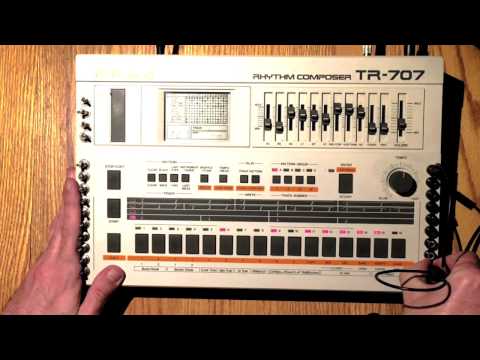 Roland TR-707 with Alien Devices modification