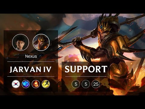 Jarvan IV Support vs Blitzcrank - KR Master Patch 9.3