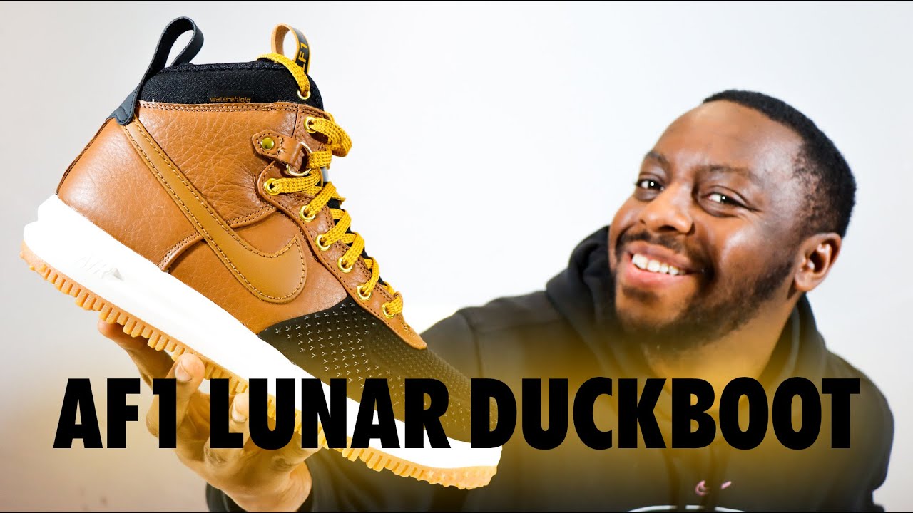 Nike Air Force 1 Lunar Duckboot Ale Brown On Foot Sneaker Review QuickSchopes 420 Schopes 805899 202