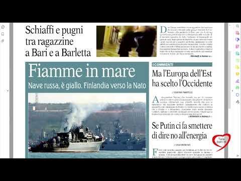 I giornali in edicola - la rassegna stampa 15/04/2022
