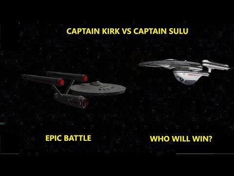 Captain Kirk VS Captain Sulu | Constitution VS Excelsior | Star Trek Bridge Commander Battle |