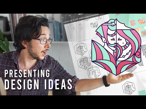 How to present LOGO IDEAS to design clients / Working With Clients as a Graphic Designer