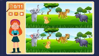 Viki Spotter: Zoo, Level 12 Walkthrough, 1080p/60FPS.