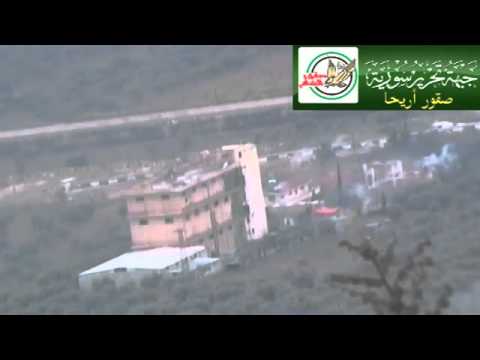 استهداف حاجز كروم من قبل ألوية صقور الشام في مدينة أريحا في محافظة إدلب