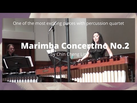 Marimba Concertino No 2 by Chin Cheng Lin with USC percussion quartet April 2016