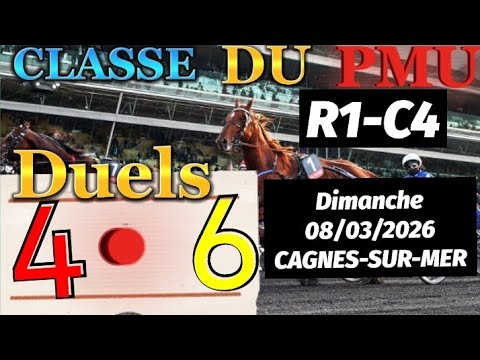 PMU Prediction: Solid Bases for the Quinté on Sunday 08/03/2026 R1-CC4