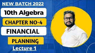 10th Maths-1 | Chapter 4 | Financial Planning | Lecture 1 | Maharashtra Board | JR Tutorials