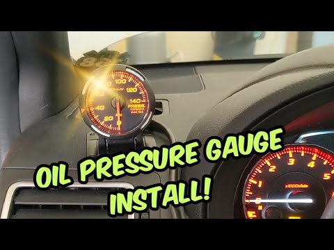 2015+ WRX oil pressure gauge install