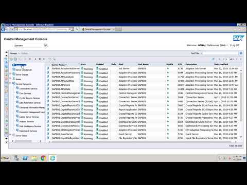 SAP BO Administration Introduction