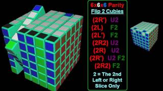 6x6x6 Parity Error #4 Flip 1 edge