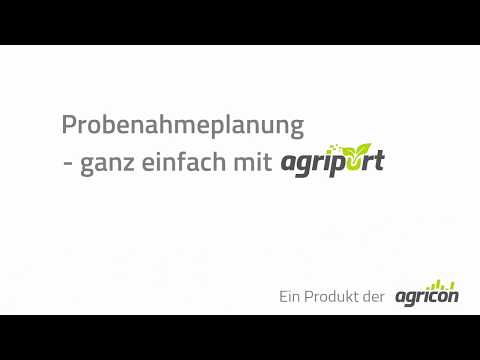 agricon | Probenahmeplanung - ganz einfach mit agriPORT