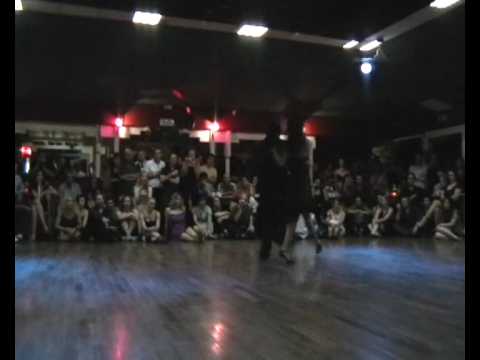  Pablo Garcìa  and  Roberta Beccarini  are  dancing  to  the  tango  "  Milongueando En El Cuarenta  "