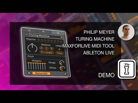 DEMO - Turing Machine - Ableton Live 12 MIDI Tools by Philip Meyer