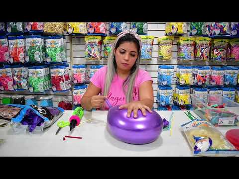 Como hacer una flor de distorsion? Flor con globos