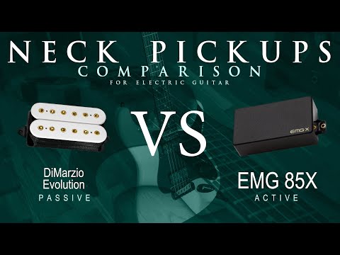 DiMarzio EVOLUTION vs EMG 85X - Neck Guitar Pickup Comparison Tone Demo