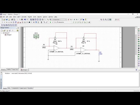 Amplificatore audio con Amplificatori Operazionali