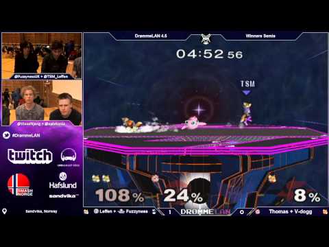 DL4.5 - TSM | Leffen + VwS | Fuzzyness Vs. Thomas + V-dogg - Winners Semis - Melee Doubles