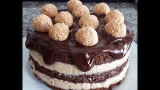 BOLO DE PAÇOCA COM CHOCOLATE      |     delicioso e muito facil de fazer