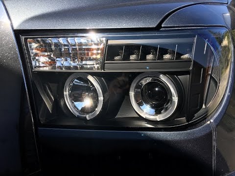 Spyder headlights on a 2008 Toyota Tundra Crewmax