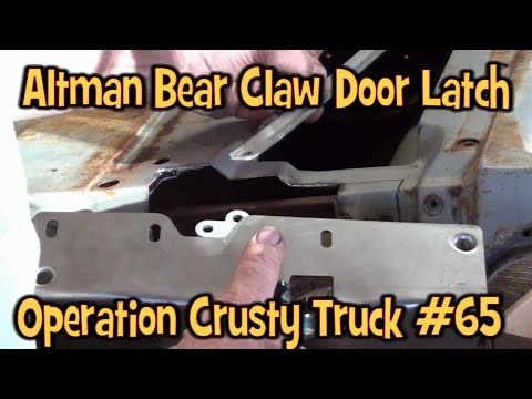 Install Altman Bear Claw Door Latch 1955 to 1959 Chevy GMC Truck (Operation Crusty Truck #65)